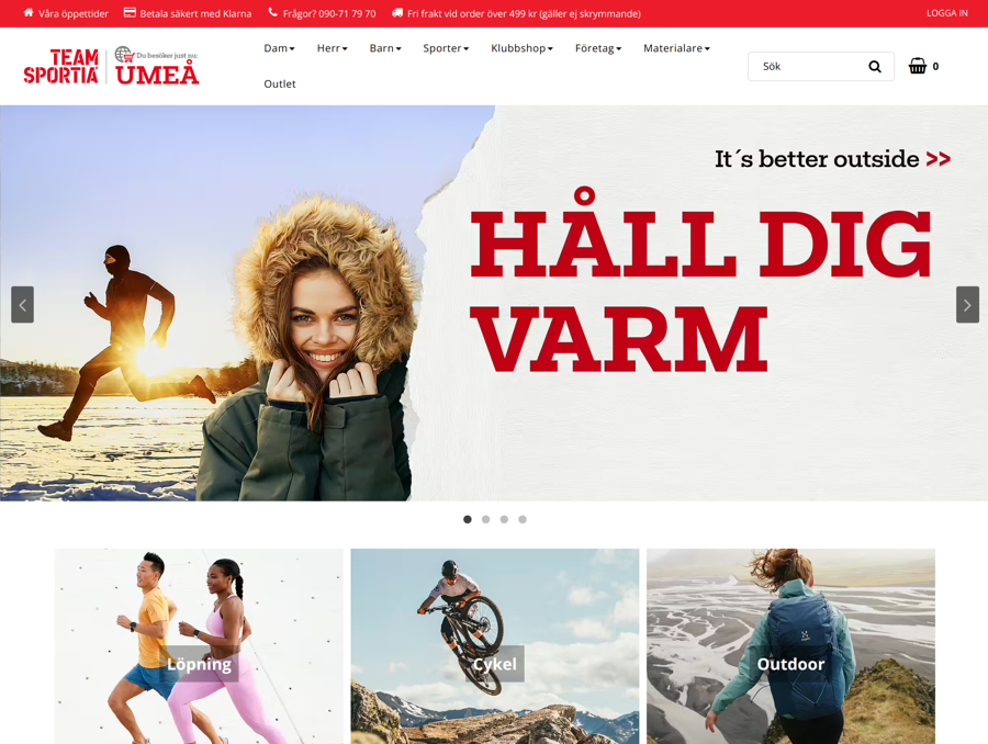 Team Sportia använder Abicart för digital försäljning